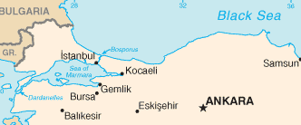 Map of northeast Turkey