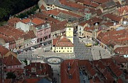 View of Brasov's Council Square from Mount Tampa